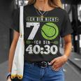 Ich Bin Nicht 70 Jahre Tennis 70Th Birthday T-Shirt Geschenke für Sie