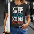 Ich Bin Nicht Dick, Ich Bin Speckpectaculär T-Shirt in Schwarz für Herren Geschenke für Sie