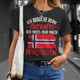 Ich Brauche Keine Therapie Ich Muss Nur Nach Norwegian T-Shirt Geschenke für Sie