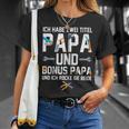 Ich Habe Zwei Titel Bonus Papa Und Papa Rocke Sie Beide Kapuzenjacke T-Shirt Geschenke für Sie