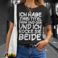 Ich Habe Zwei Titel Papa Und Opa Für Opa Undater T-Shirt Geschenke für Sie