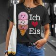 Ich Liebe Eiscreme In Waffle Horn Ice Balls T-Shirt Geschenke für Sie