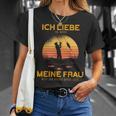 Ich Liebe Es Es Wenn Mein Frauu Mich Zum Fishing Gehen I Love It T-Shirt Geschenke für Sie