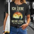 Ich Liebe Es Wenn Meine Frau Mich Fischnläst Carp Fishing T-Shirt Geschenke für Sie