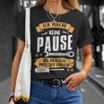 Ich Mache Keine Pause Das Werkzeug Muss Sich Relax French Language T-Shirt Geschenke für Sie