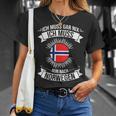 Ich Muss Gar Nix Ich Muss Nur Nach Norway S T-Shirt Geschenke für Sie