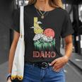Idaho Outdoors Nature & Mountains Vintage State Pride Retro T-Shirt Gifts for Her