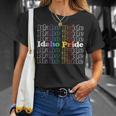 Idaho Pride Lgbt Rainbow T-Shirt Gifts for Her