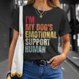 I'm My Dog's Emotional Support-Human T-Shirt Gifts for Her