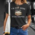 I'm Just Here For The Hillel Sandwich Passover Seder Matzah T-Shirt Gifts for Her