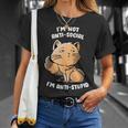 I'm Not Anti Social I'm Anti Stupid Cute Snob Cat T-Shirt Gifts for Her