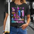 Impresionante Cumpleaños Unicornio Dabbing 11 Años Niña 11 Camiseta unisex Regalos para ella
