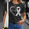 Infertility Awareness Heart Orange Ribbon Ivf Transfer Day T-Shirt Gifts for Her