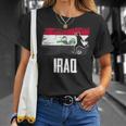 Iraq Flag Jersey Iraqi Soccer Team Iraqi T-Shirt Gifts for Her