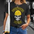 Iron Worker Proud Blue Collar Hard Worker Union Job Badass T-Shirt Gifts for Her