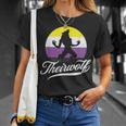 Theirwolf Non Binary Pride Nonbinary Nb Enby Flag Lgbtqia T-Shirt Gifts for Her