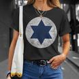 Israeli Air Force Israel Defense Roundel Flag Star Of David T-Shirt Gifts for Her