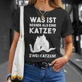 Was Ist Besser Als Eine Katze Katzen Fans T-Shirt Geschenke für Sie