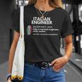 Italian Engineer Definition Italy Engineering T-Shirt Gifts for Her