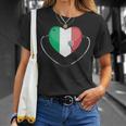 Italian Nurse Doctor National Flag Colors Of Italy Medical T-Shirt Gifts for Her