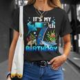 It's My 7Th Birthday Party Ocean 7 Years Old Sea Fish B-Day T-Shirt Gifts for Her
