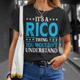 It's A Rico Thing Surname Team Family Last Name Rico T-Shirt Gifts for Her