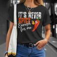 It's Never Spicy Enough For Me Spicy Pepper Chili Food T-Shirt Gifts for Her