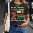 It's Time Remember Black History African Black Pride Women T-Shirt Gifts for Her