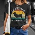 I've Got Friends In Low Places Basset Hound Retro T-Shirt Gifts for Her