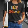 Ivf Mama Groovy Rainbow Ivf Mom Fertility Surrogate T-Shirt Gifts for Her