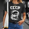 J Stalin Soviet Ussr History Moscow Red Army Russian Cccp T-Shirt Gifts for Her