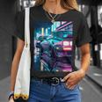 Jdm Japanese Domestic Market 90S Car Lover Synthwave Style T-Shirt Gifts for Her
