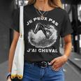 Je Peux Pas J'ai Cheval Humour Equitation Équestre Cavalier T-Shirt Cadeaux pour elle