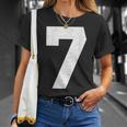 Jersey Number 7 T-Shirt Gifts for Her