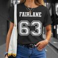 Jersey Style 63 1963 Fairlane Old School Classic Muscle Car T-Shirt Gifts for Her