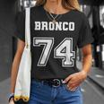 Jersey Style Bronco 74 1974 Old School Suv 4X4 Offroad Truck T-Shirt Gifts for Her