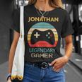 Jonathan Name Personalised Legendary Gamer T-Shirt Gifts for Her