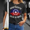 June 19 1865 Black Freedom Black History Junenth Flag T-Shirt Gifts for Her