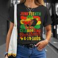 Junenth Celebrating Black Freedom African American Women T-Shirt Gifts for Her