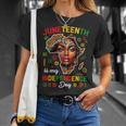 Junenth Is My Independence Day 1865 Black African Women T-Shirt Gifts for Her