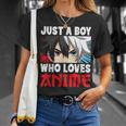 Just A Boy Who Loves Anime Japanese Anime Boy Manga T-Shirt Gifts for Her