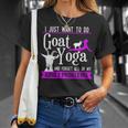 I Just Want To Do Goat Yoga And Forget My Adult Problems T-Shirt Gifts for Her