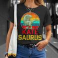 Kate Saurus Family Reunion Last Name Team Custom T-Shirt Gifts for Her