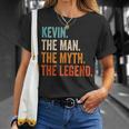 Kevin The Man The Myth The Legend First Name Kevin T-Shirt Gifts for Her