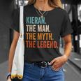 Kieran The Man The Myth The Legend First Name Kieran T-Shirt Gifts for Her