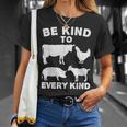 Be Kind To Every Kind Animal Lover Vegan Mm T-Shirt Gifts for Her