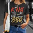 King Of The Bbq Dad Grilling Bbq Fathers Day Men T-Shirt Gifts for Her