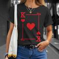 King Hearts Card Costume Playing Cards King Hearts T-Shirt Gifts for Her