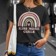 Kiss More Girls Lesbian Bisexual Lgbtq Pride Month 2021 T-Shirt Gifts for Her