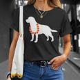 Labrador Retriever Aloha Hawaiian Lei Dog T-Shirt Gifts for Her